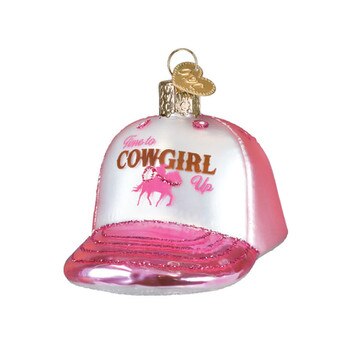 Cowgirl Trucker Hat Ornament