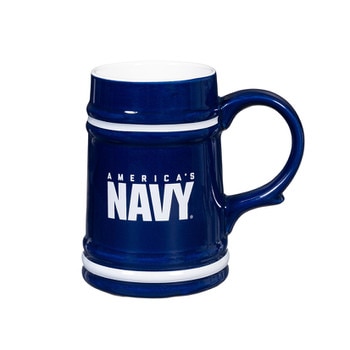 24Oz Us Navy Ceramic Stein Cup