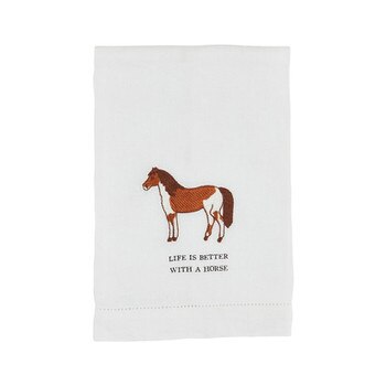 Life Is Better Horse Towel