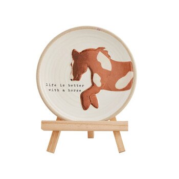 Horse Plate Stand Set