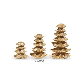 6In Gold Tree Candle Sticks