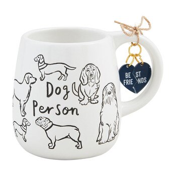Dog Person Collar Charm Mug
