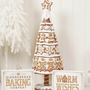 Gingerbread Cookie Tabletop Tree 1