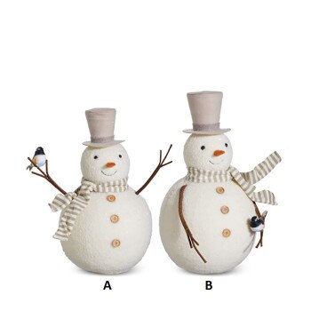 Whimsical Snowman Figurine