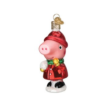 Peppa Pig With Snowball Ornament