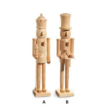24in Natural Wooden Nutcracker