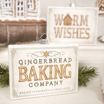 Gingerbread Sign Ornament