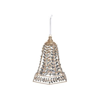 Clear Jewel Bell Ornament