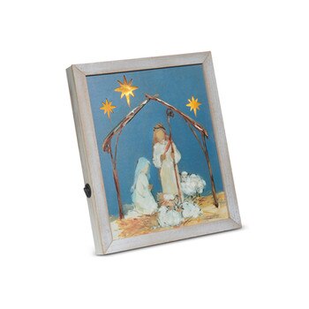 Holy Night Lighted Framed Print