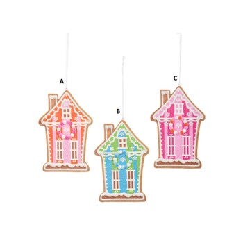 Jolly Gingerbread House Ornament