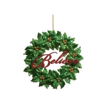 Believe Wreath Ornament