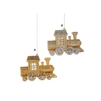 Glitter Train Ornament