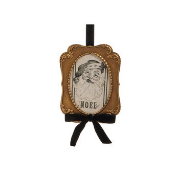 Vintage Santa Framed Ornament