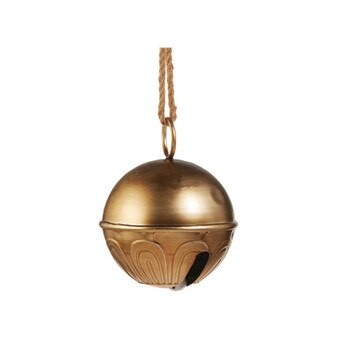 8In Gold Sleigh Bell Ornament