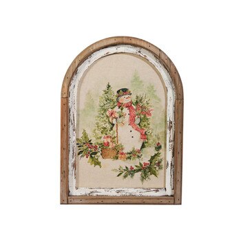 Watercolor Snowman Framed Wall Art