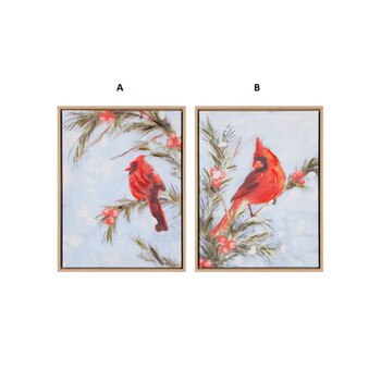 17.5In Winter Cardinal Wall Art