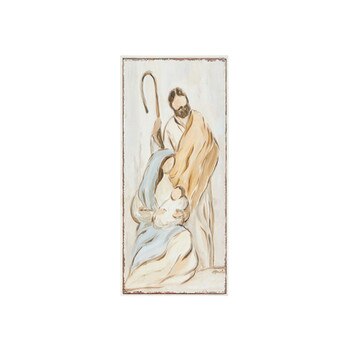 Holy Family Stamp Metal Wall Decor