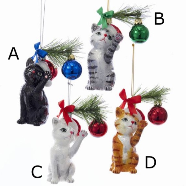 Christmas Cat Ornament Cat Ornaments Christmas