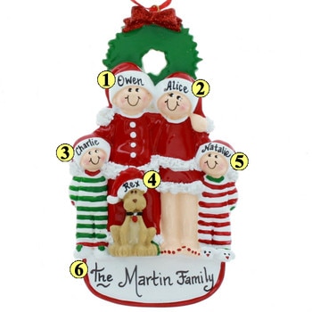 Christmas Eve Family of 4 with Dog1