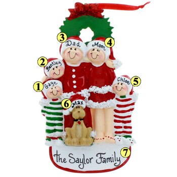 Christmas Eve Family of 5 with Dog2