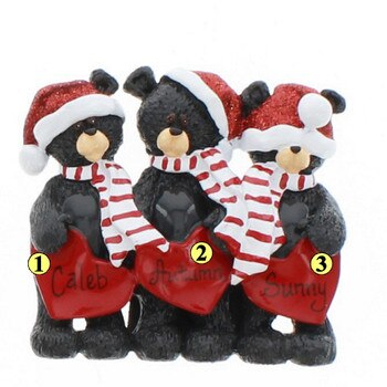 Bear Hearts Family of 3-3