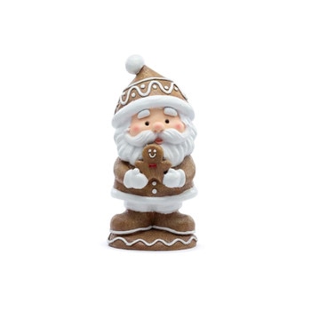 Santa Holding Gingerbread Man