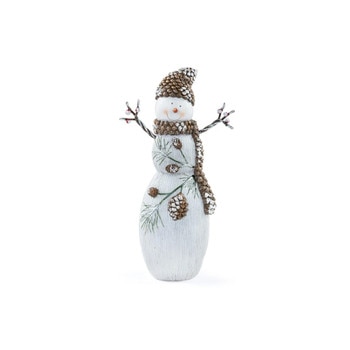 Large Twig Arm Pinecone Snowman