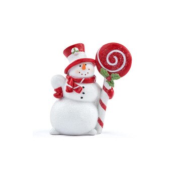 Holly Lollipop Snowman