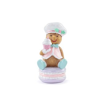 Gingerbread Man Sitting On Cookie