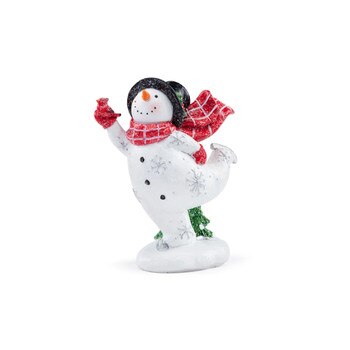Ice Skating Snowman