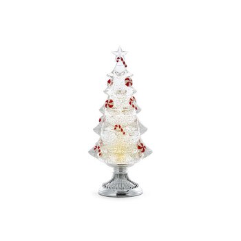 LED Peppermint Waterglobe Tree