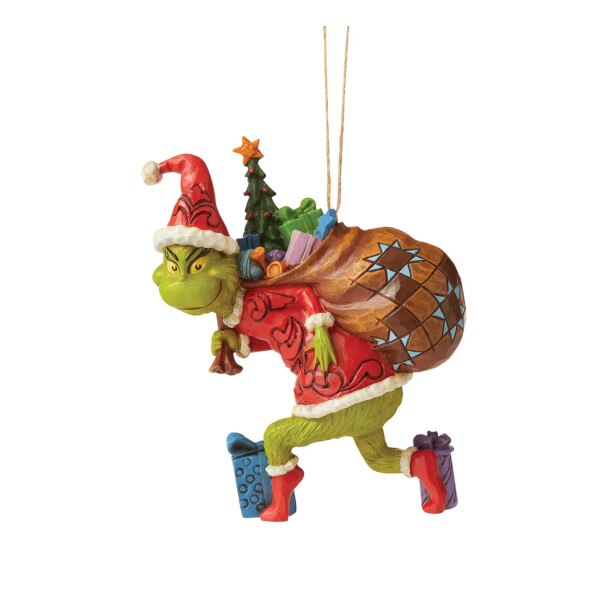 Grinch Tiptoeing Ornament-1