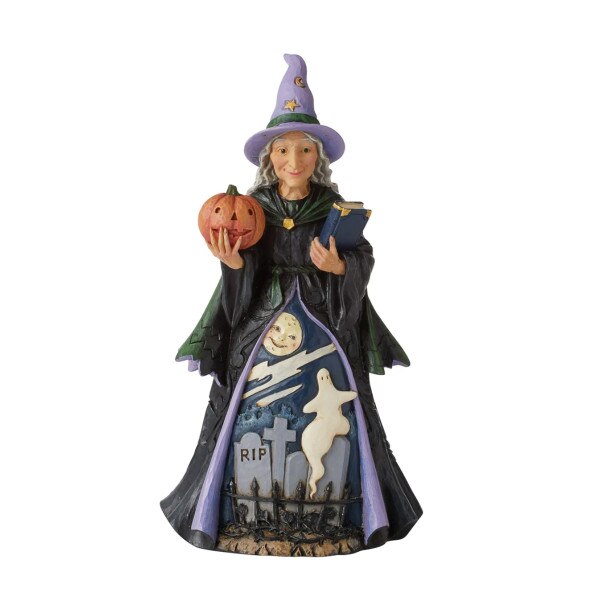 Jim Shore Witch With Pumpkin - 2