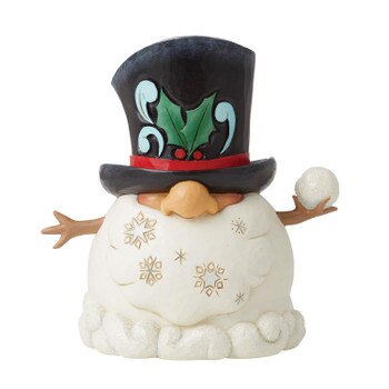 Snowman Gnome With Snowball-1