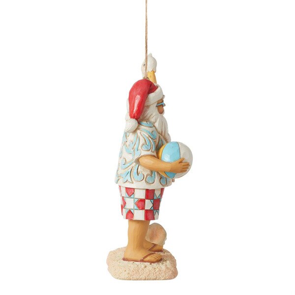 Santa With Signs Pelican Ornament-2