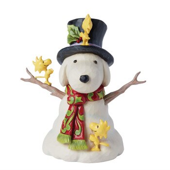 Woodstock Building Snoopy Snowman-1