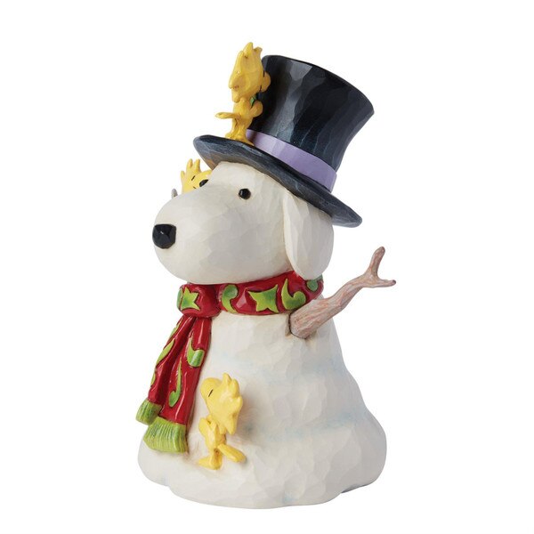 Woodstock Building Snoopy Snowman-2