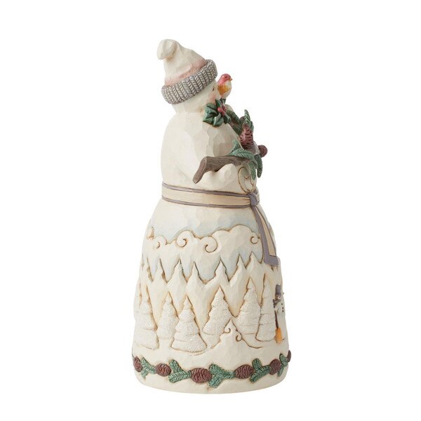 Woodland Snowman With Garland-2