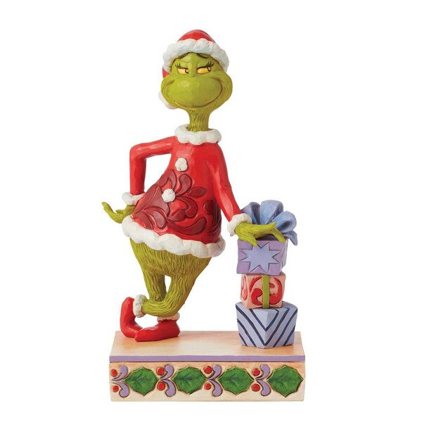 Grinch Leaning On Gifts-1