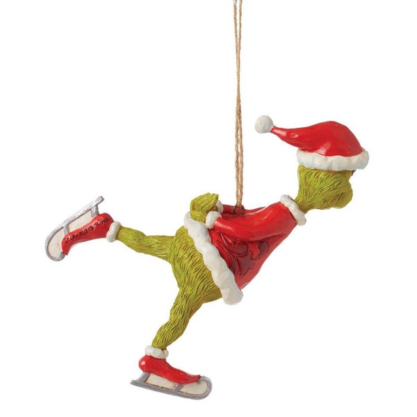 Grinch Ice Skating Ornament-2