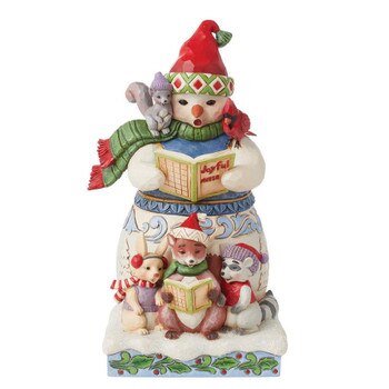 Snowman And Animals Caroling-1
