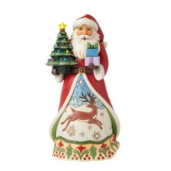 Santa Vintage LED Tree