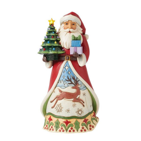 Santa Vintage LED Tree