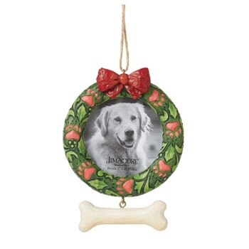 Dog Pet Wreath Frame Ornament