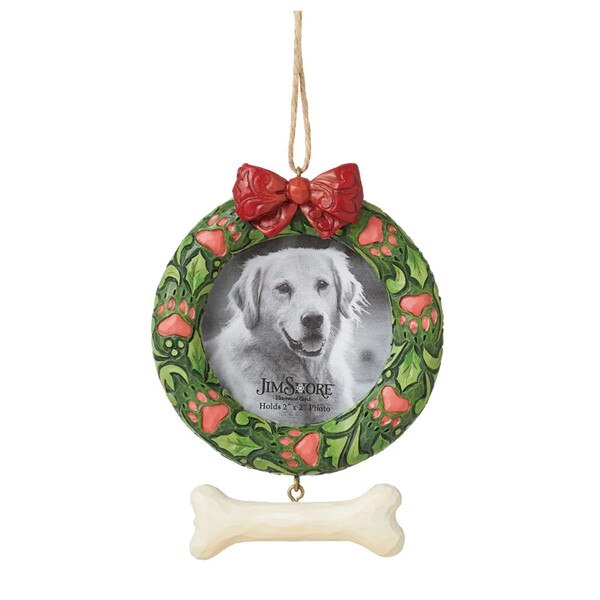 Dog Pet Wreath Frame Ornament