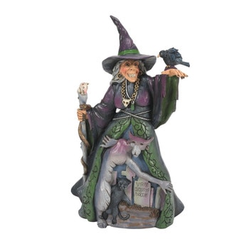 Evil Witch With Graveyard
