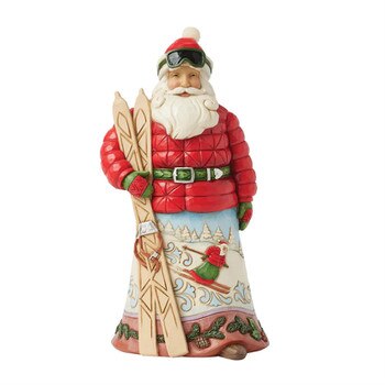 Lodge Santa With Skis