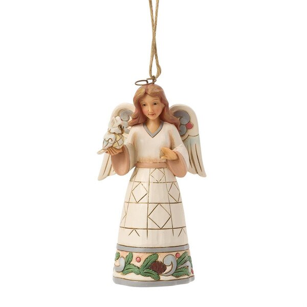 Woodland Angel With Owl Ornament