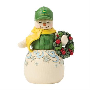 Snowman In John Deer Hat