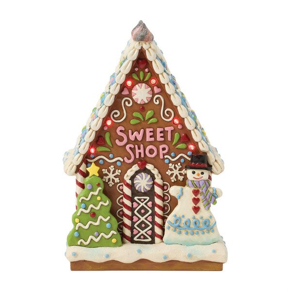 LED Gingerbread Sweet Shop